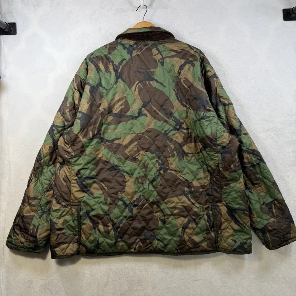 Polo Ralph Lauren Mens Jacket Green 3XL Reversible Quilted Camo Barn